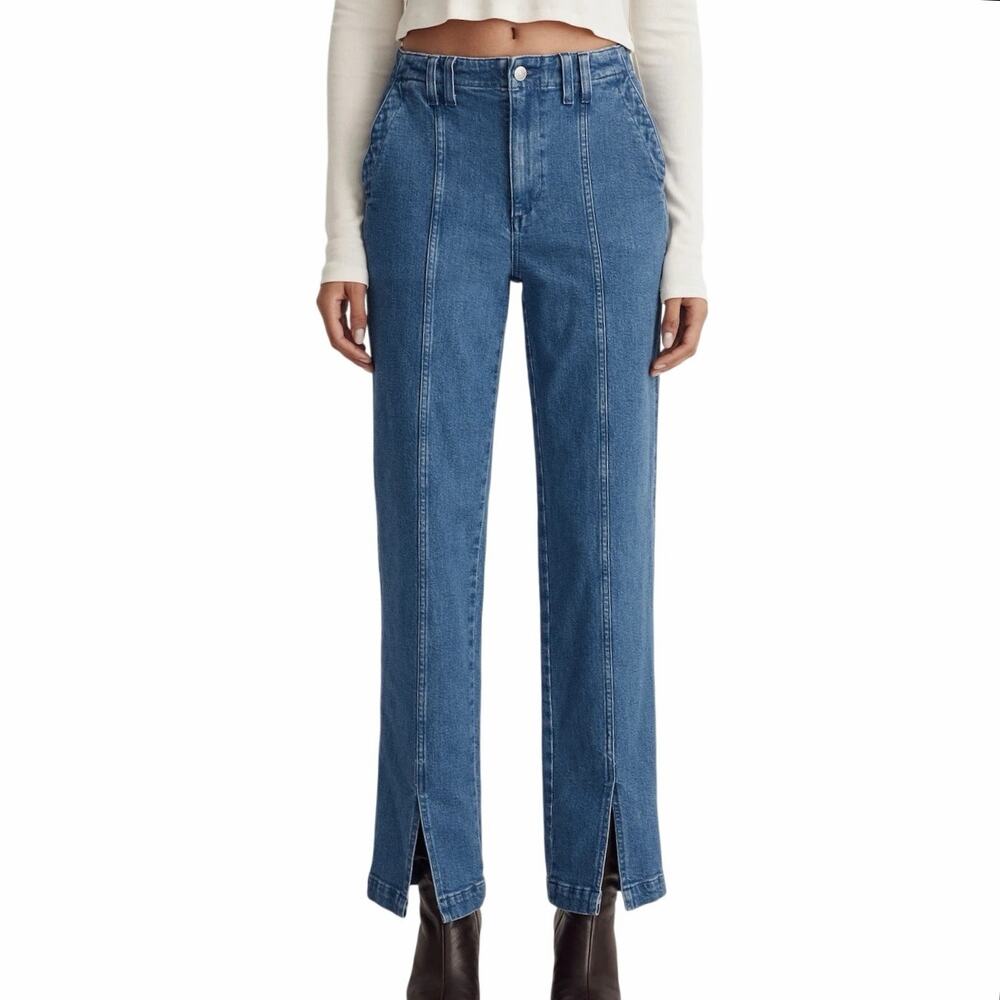 Madewell NWT The Perfect Vintage Seamed Edition Medium Blue Indigo Wash Jeans